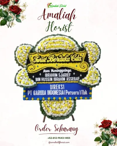 Papan Bunga Duka di Sukawangi