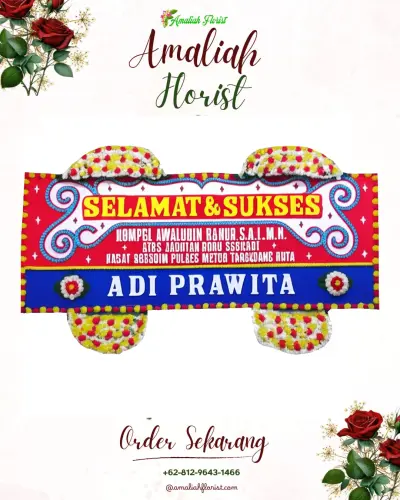 Karangan Bunga Ucapan Selamat di Sukawangi
